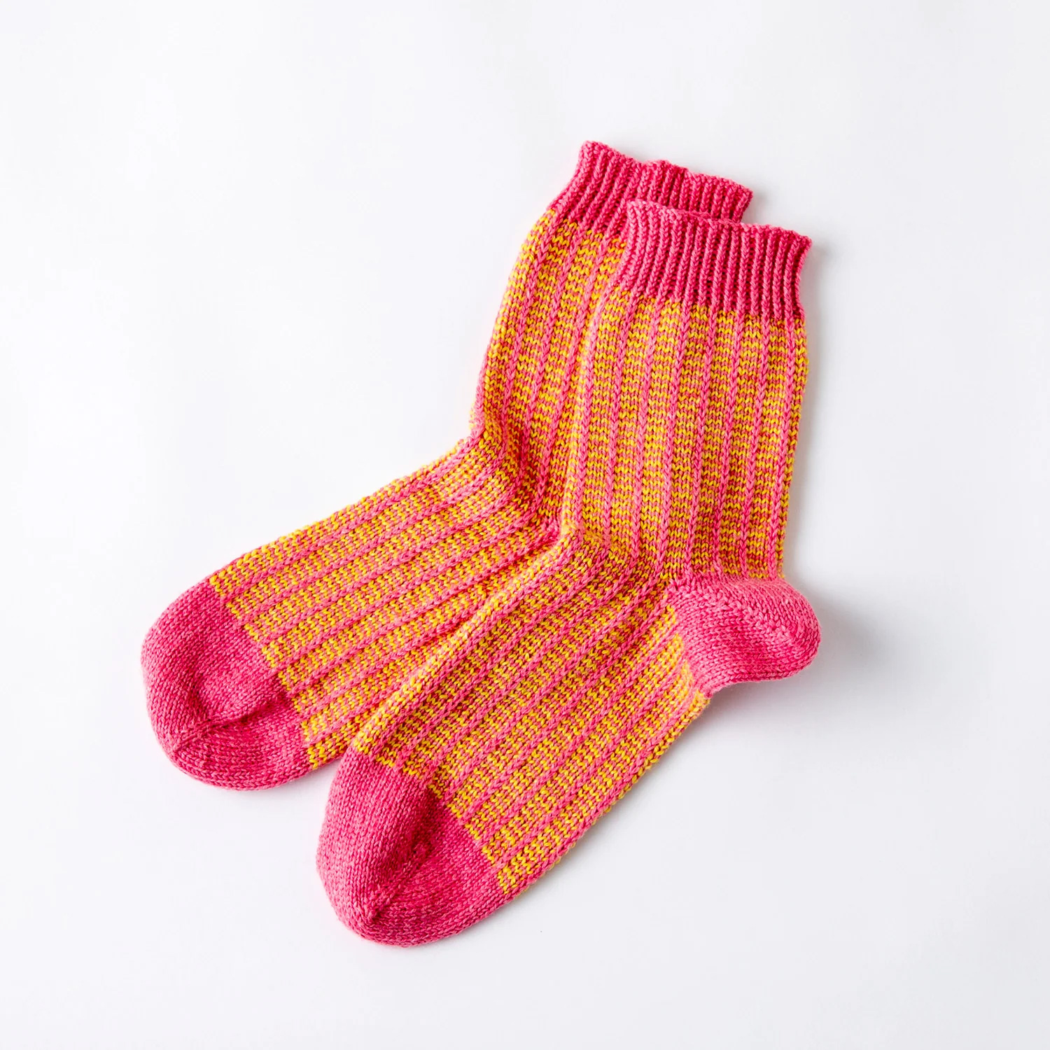 【受注会】REC30138 編み込みストライプのソックス  レシピ(枚)