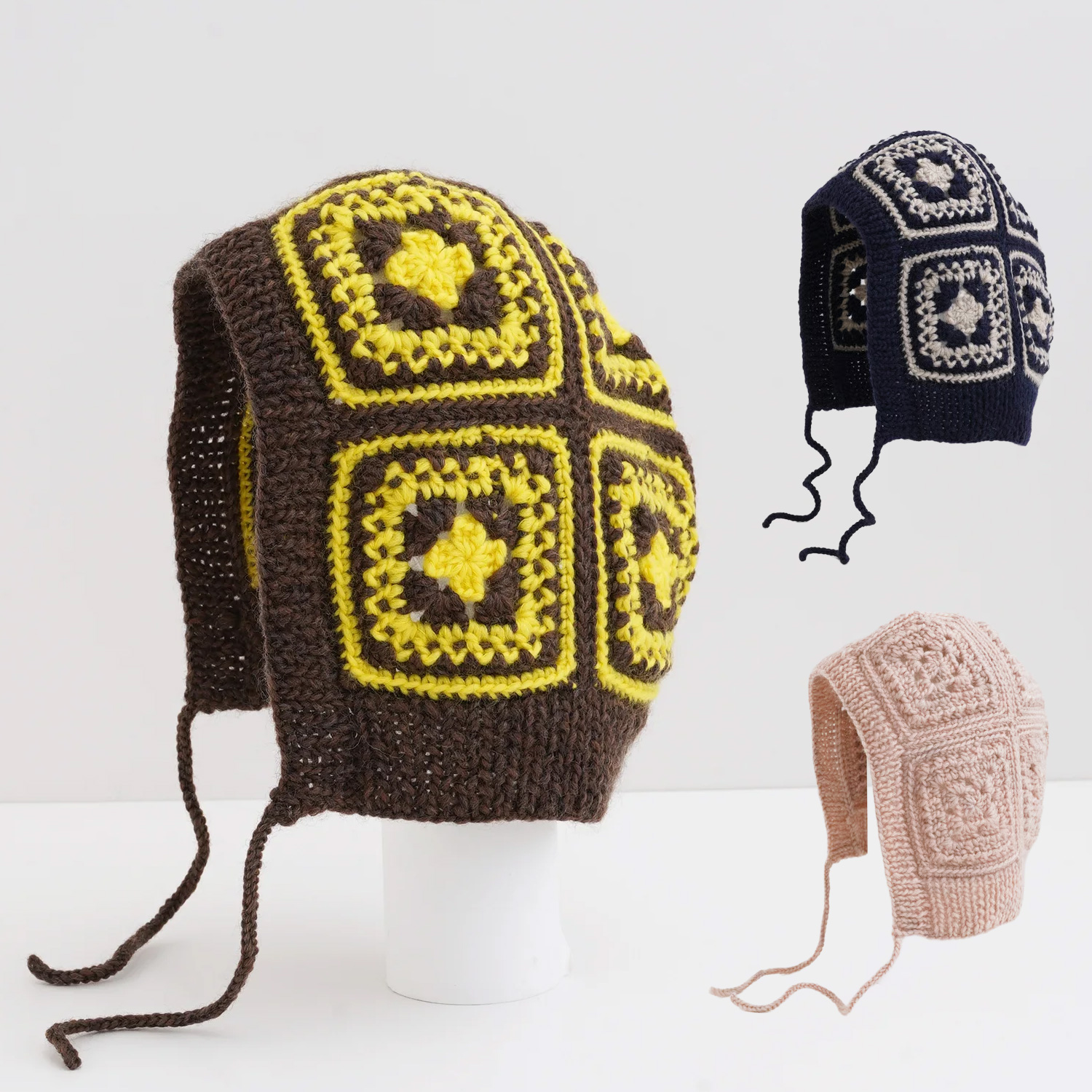 【受注会】REC30147 クロッシェモチーフフーディーキャップ  レシピ(枚)