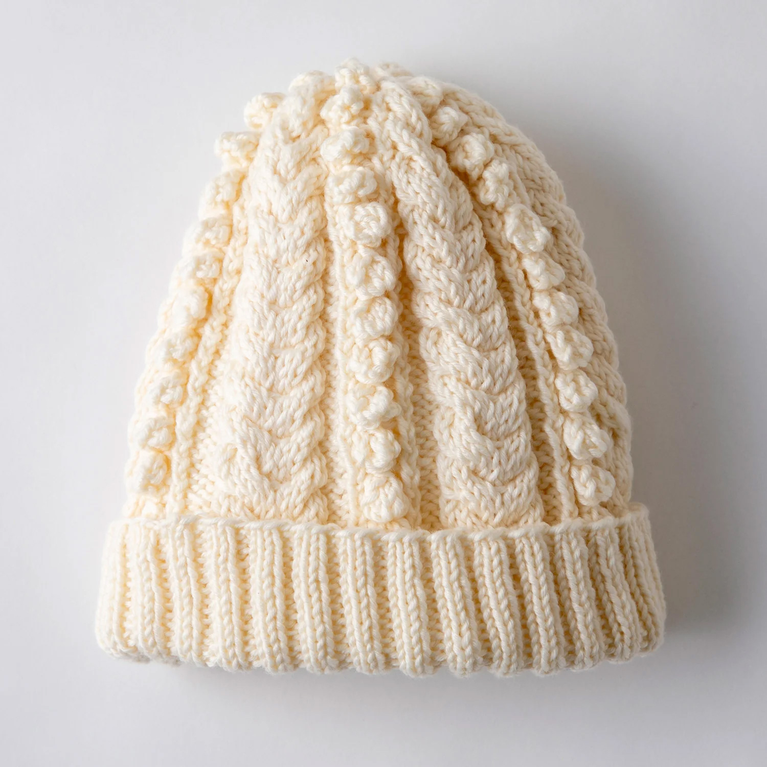 【受注会】REC30140 ぽこぽこアラン帽子  レシピ(枚)