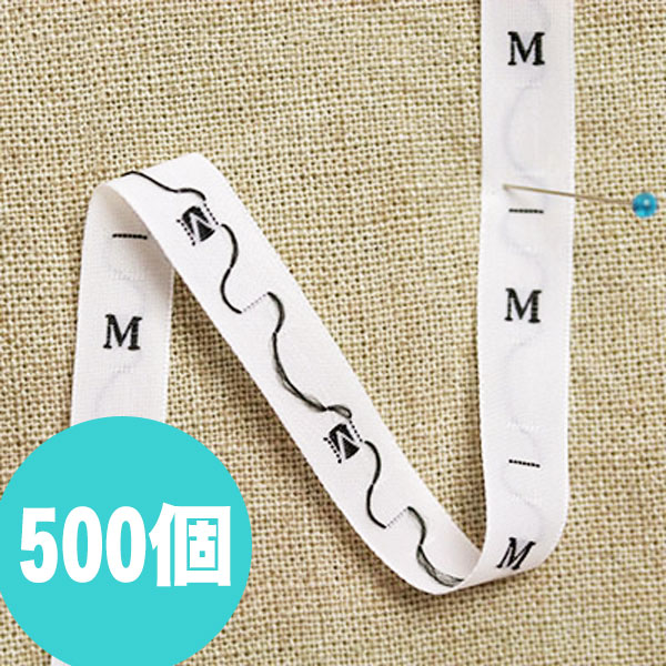 TME-500 サイズタグ 9mm巾 1巻500個 ホワイト (巻)