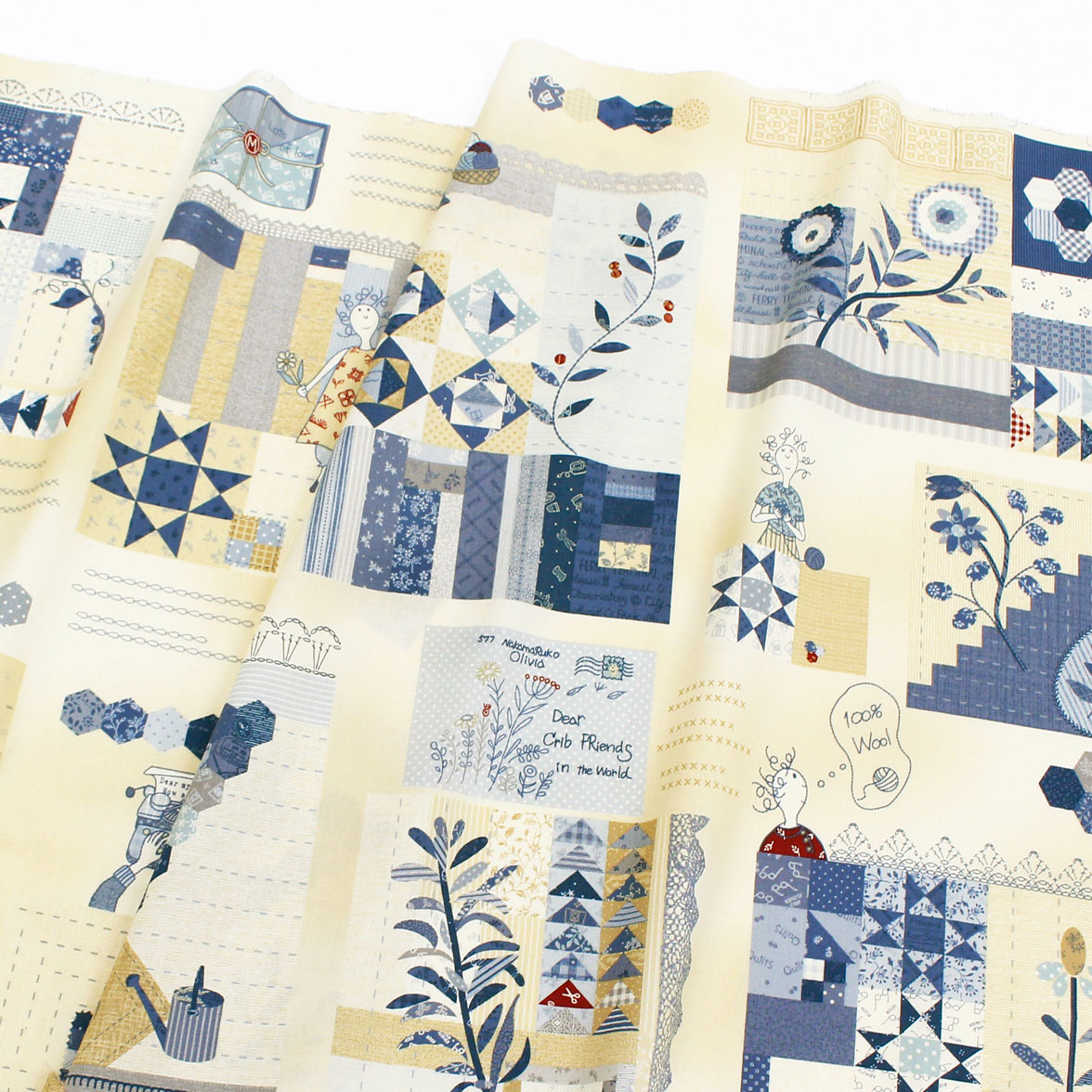 【1122追加】【WEB限定・原反特価】■AC25010-70 American Country Collection シーチングプリント 約110×60cmパネル 原反 (巻)