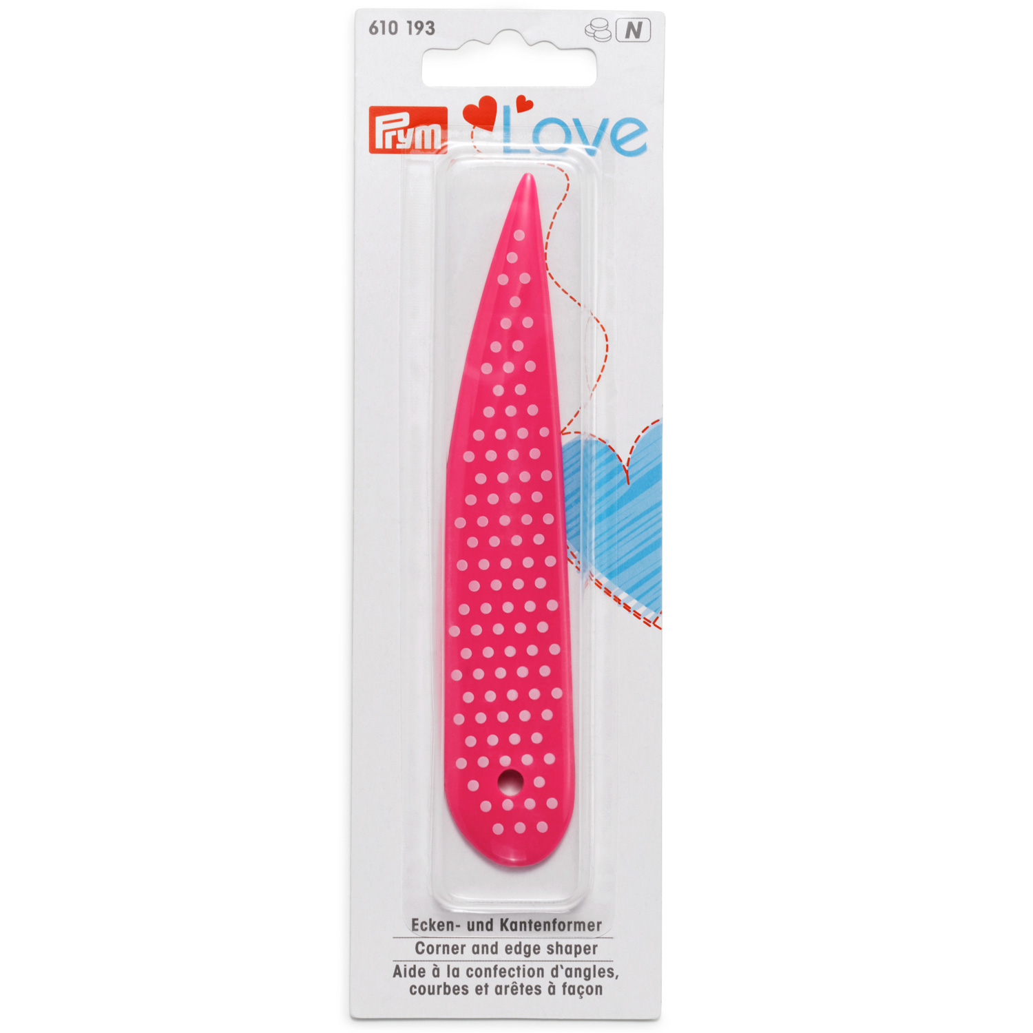 PRM610193 Prym Corner & Edge Shaper Spatula 125mm Pink (pcs)