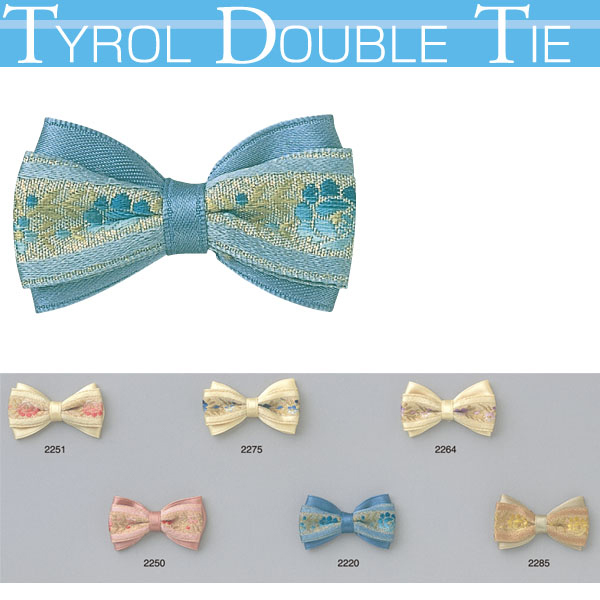 [Order upon demand, not returnable] ATW Tyrolean Trim Double Bow Tie 2 pcs