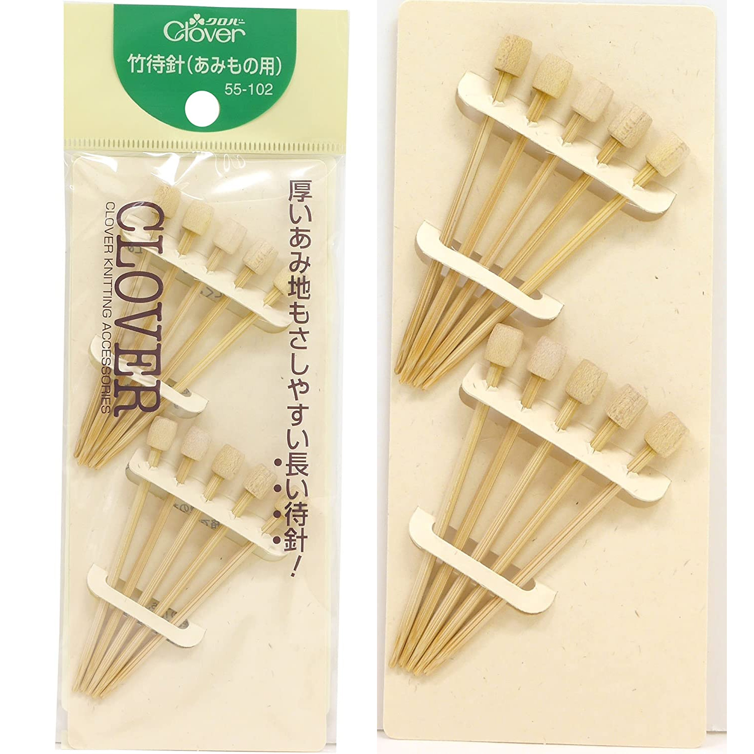 CL55-102  Clover Bamboo Marking Pins for Knitting (pack)