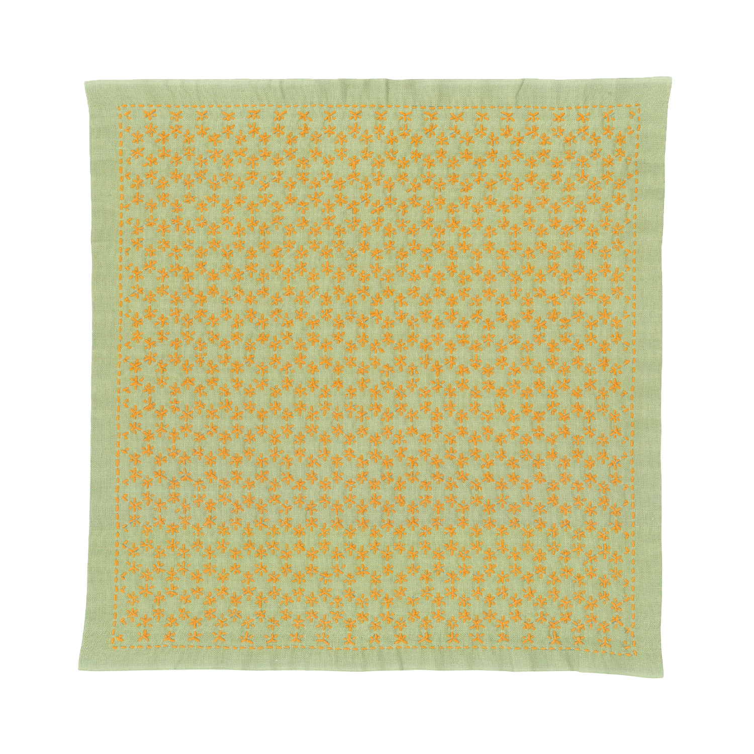 【Non-cancellable】 OLY-SK361 Sashiko Kit Hitomezashi Hanafukin Kaku-Kikko Tsunagi  (pcs)