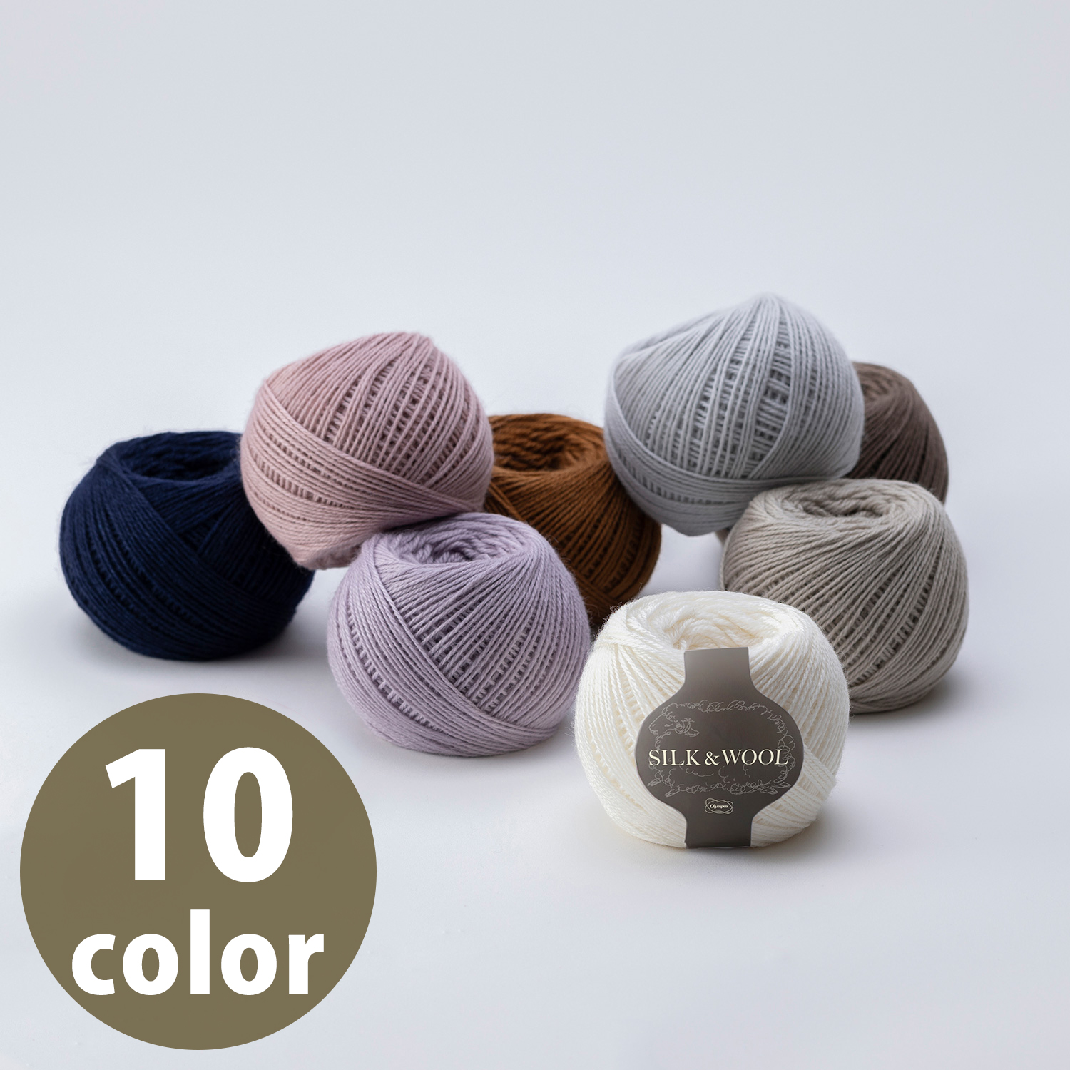[Order upon demand, not returnable]OLY-SILKW SILK&WOOL 50g Tamamaki 6 balls of the same color (bag)