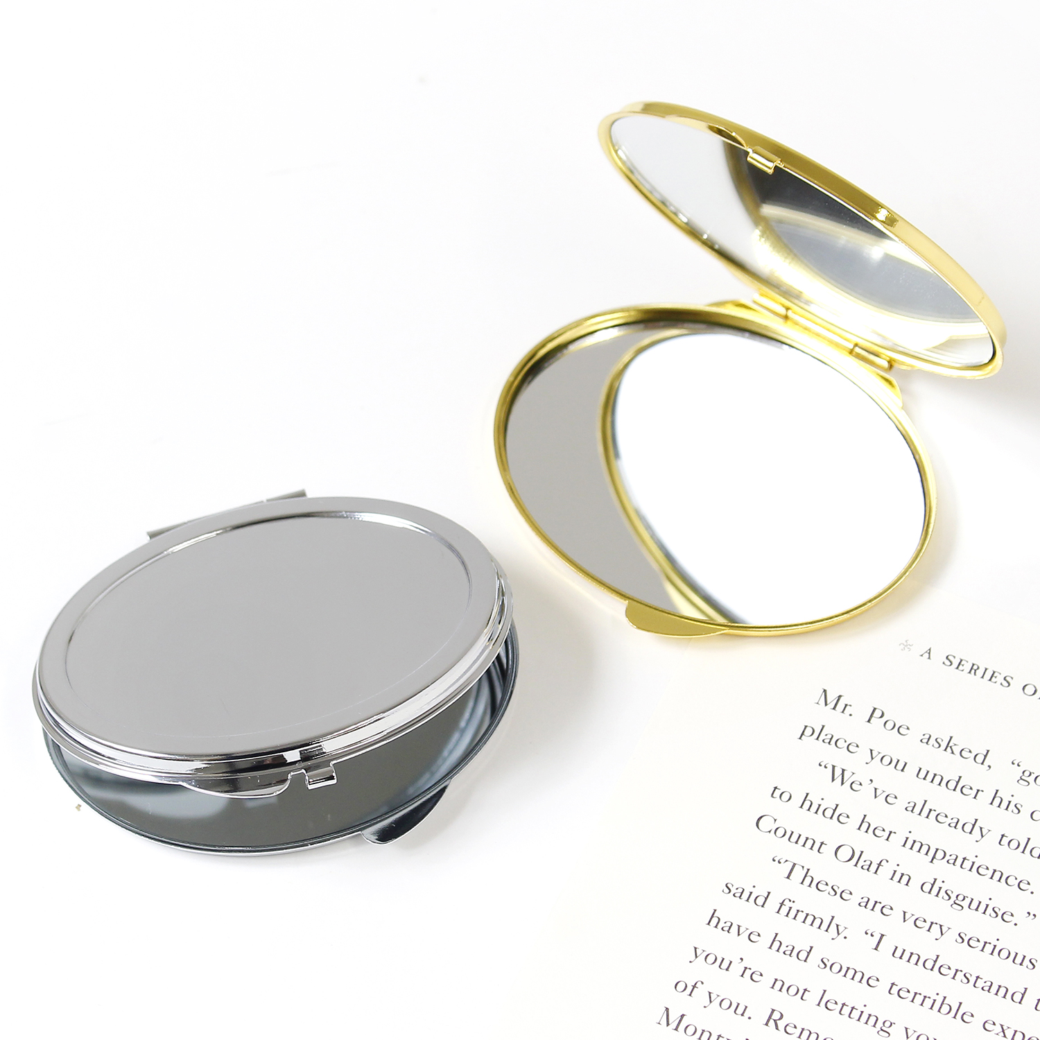 KE274-275 コンパクトミラー 楕円型 1個入 (袋)