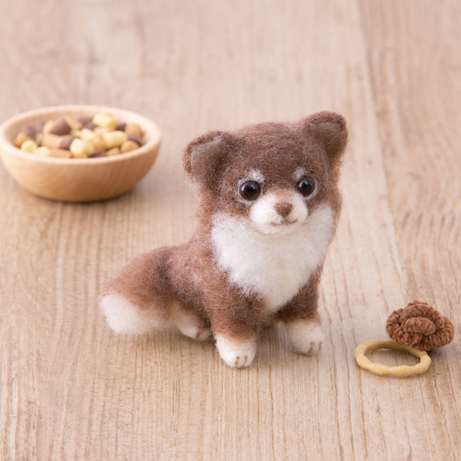 【年内終了】【お取り寄せ・返品不可】H441-651 アクレーヌでつくるチワワ 羊毛フェルトキット (個)