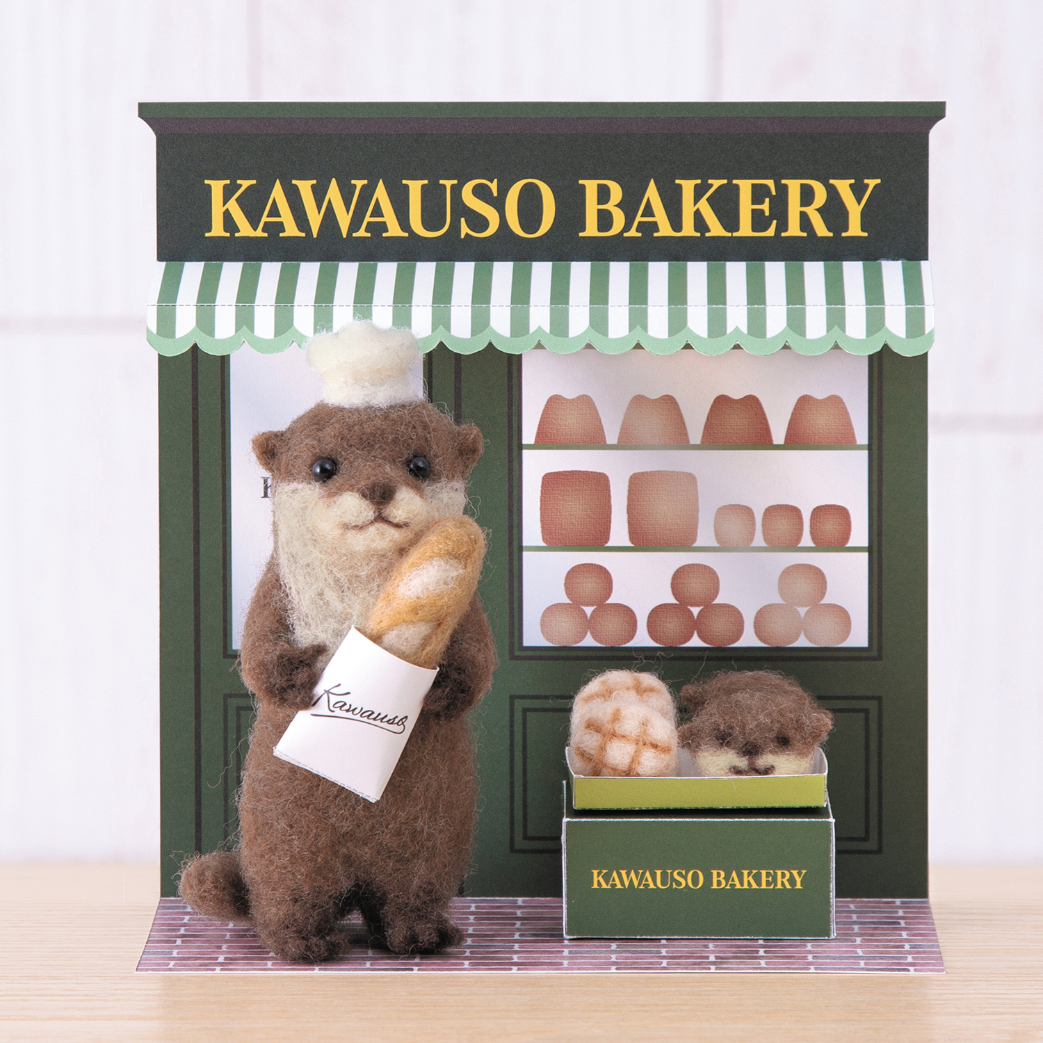 【年内終了】【お取り寄せ・返品不可】H441-654 カワウソベーカリー 羊毛フェルトキット (個)