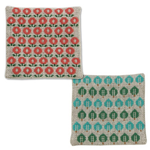 Order Upon Demand Not Returnable Oly G60 こぎん刺しゅうキット ハリノヲト オリンパスコラボ こぎん刺しコースター デージーと森 組 Nippon Chuko Online