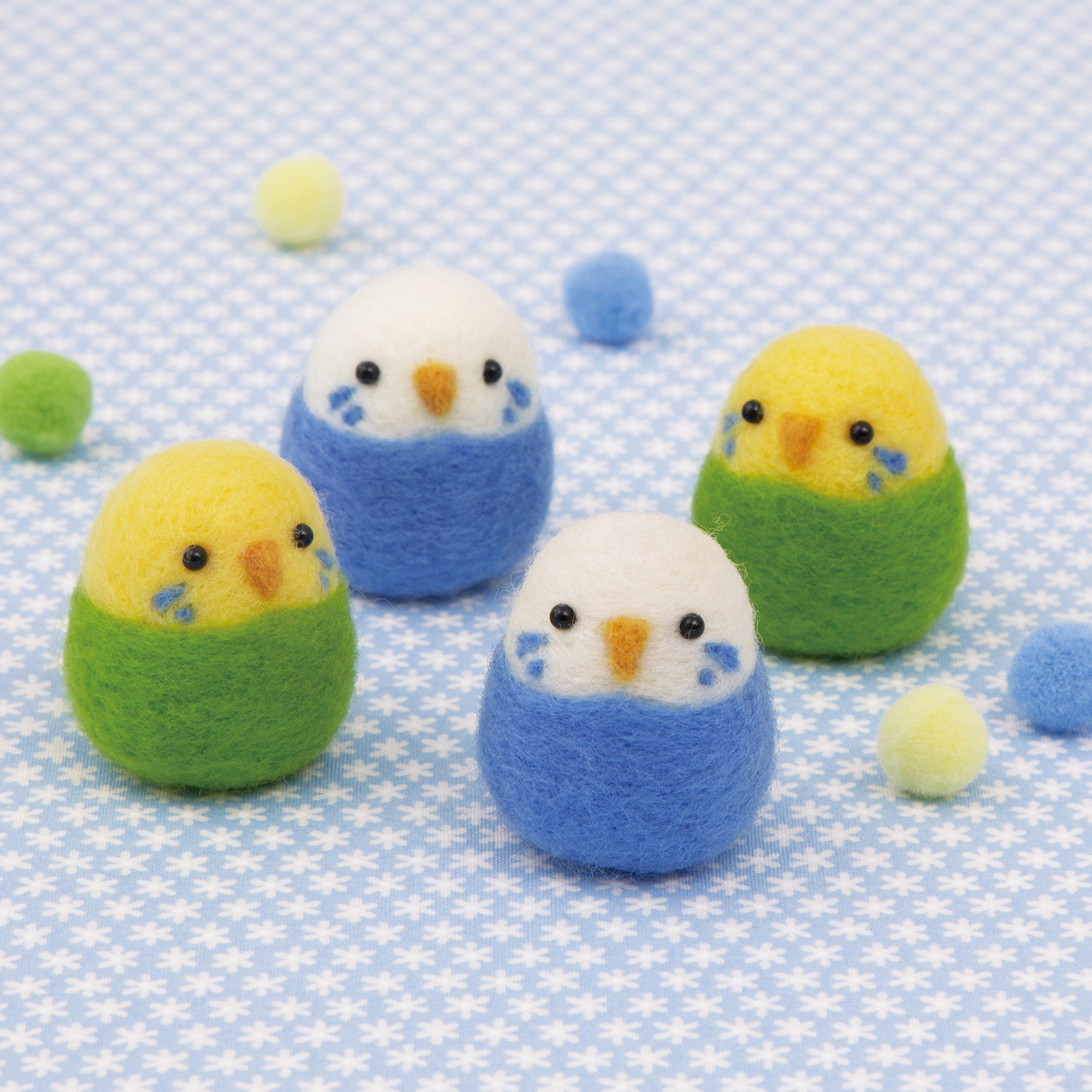 【お取り寄せ・返品不可】H441-636 セキセイインコの赤ちゃん 羊毛フェルトキット (個)