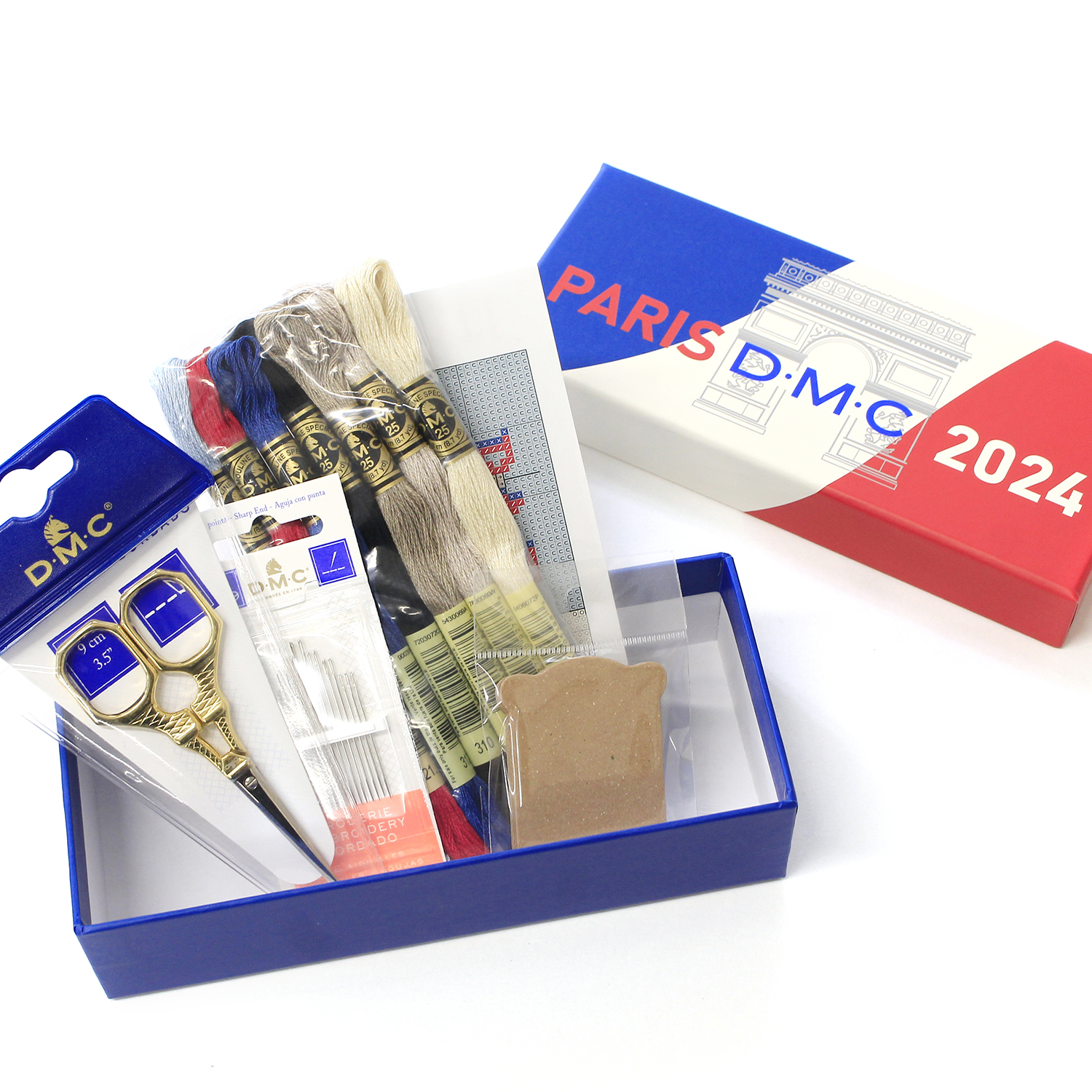 DMC-2024BOX DMC刺しゅうセット 限定PARISデザイン化粧箱付 (セット)
