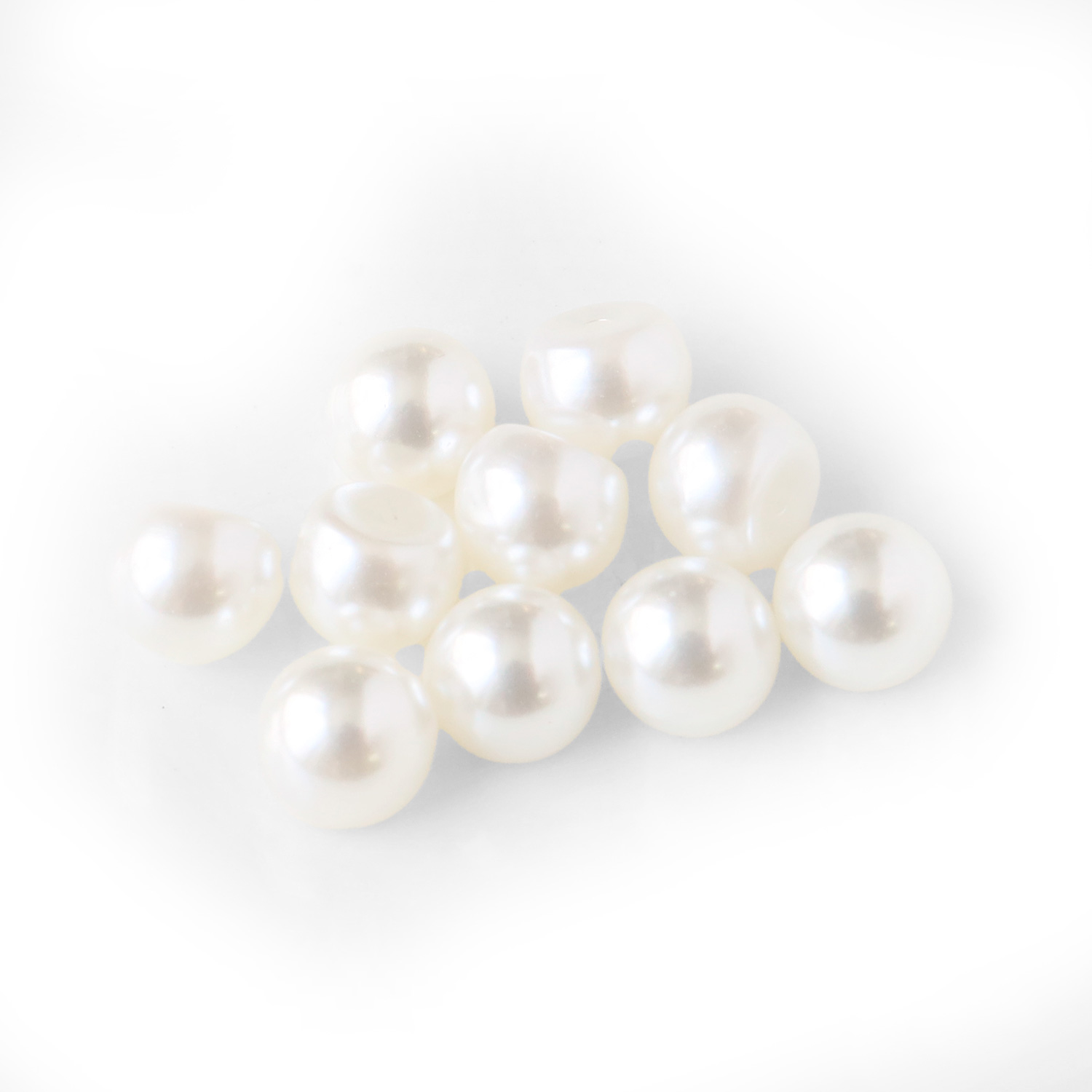 A12-601 スリークォーターパール 8mm 20個入 (袋)「手芸材料の