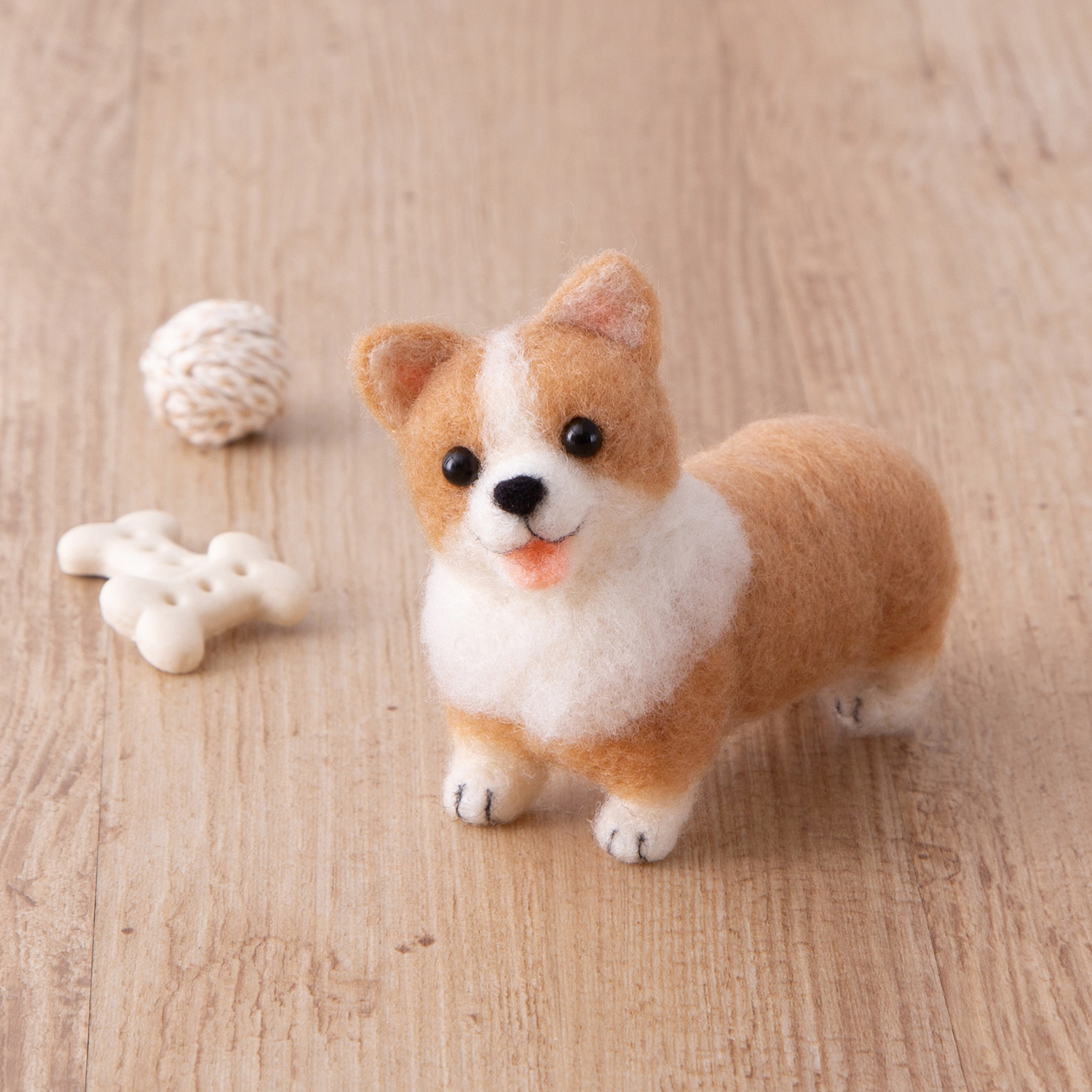 [On order/not returnable] H441-665 Corgi made in Acreine  Felting Kit (pcs)