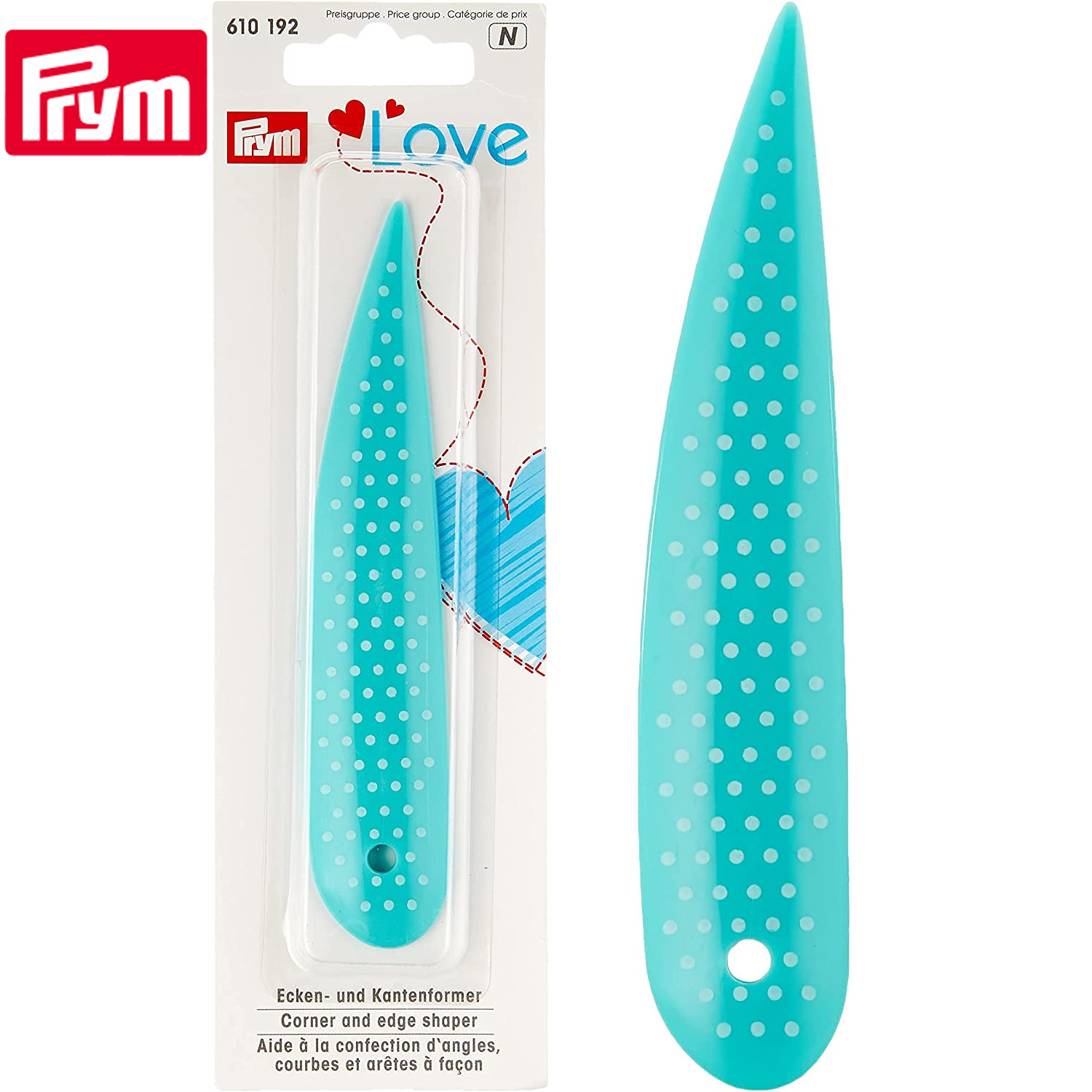 PRM610192 Prym Corner & Edge Shaper Spatula 125mm Blue (pcs)