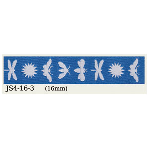 JS4-16-3 USAジャガード織リボン 16mm巾 m単位 (m)
