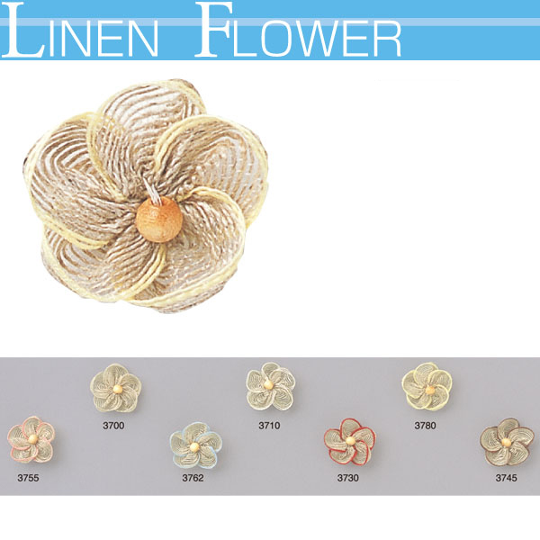 [Order upon demand, not returnable]    ARF   Linen Flower   4 pcs