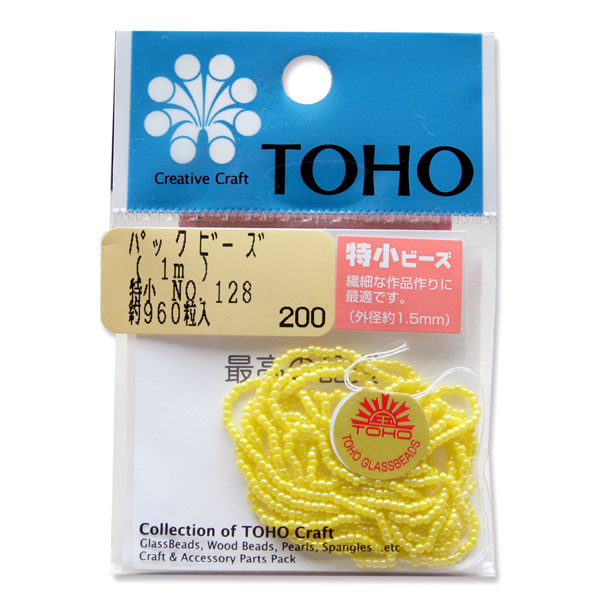 SSB-128-PC TOHO 糸通しビーズ特小 NO.128 砡ラスター 約960粒 (袋)