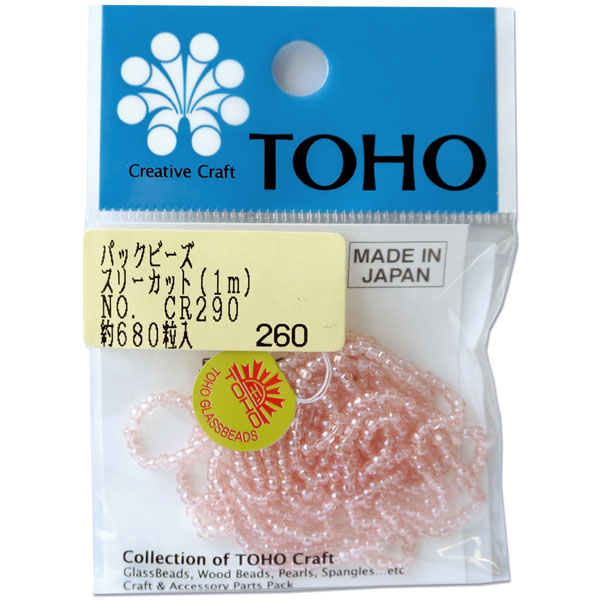 MSB-CR290-PC TOHO Beads on a Thread  Three-cut Beads (small, round)  1m approx. 680pcs  (pack)