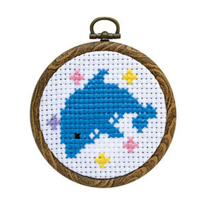 [Order upon demand, not returnable]CSK7764 "Manmaru Frame" cross-stitch kit (pcs)