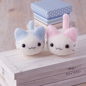 【数量限定・特別価格】H441-501 ハマナカ アクレーヌまるころシリーズ パステルにゃんころ (袋)