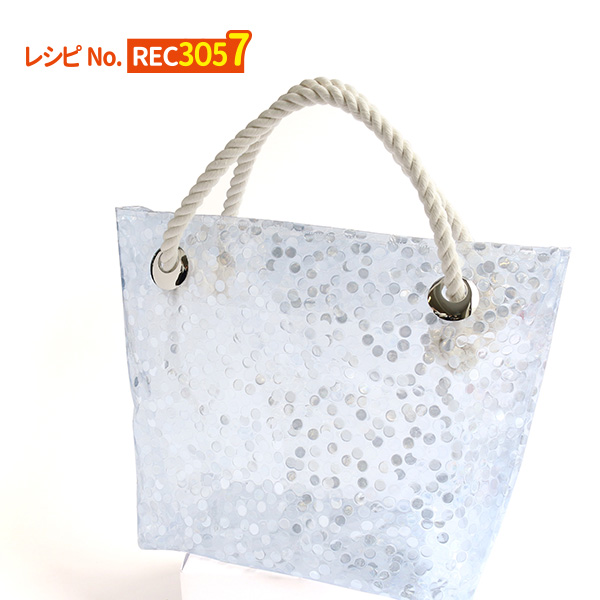 REC3057 Vinyl Hand Bag with Rope Handle Pattern (pcs)