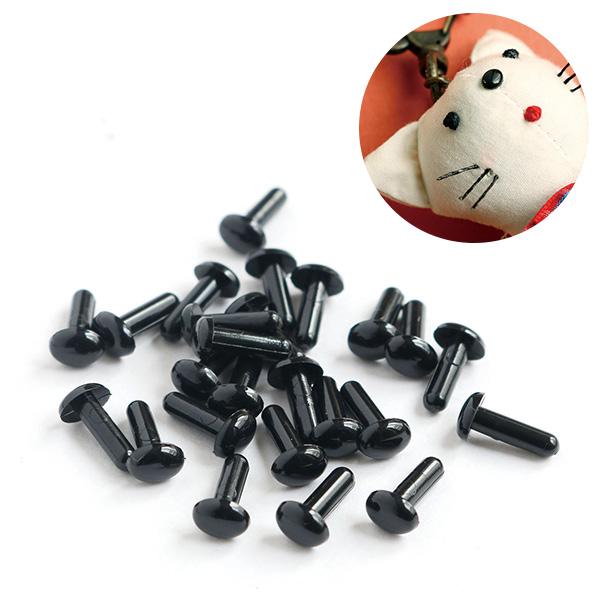 CE430 Plush Doll Button Eyes oval 4.5mm 50pcs (pack)