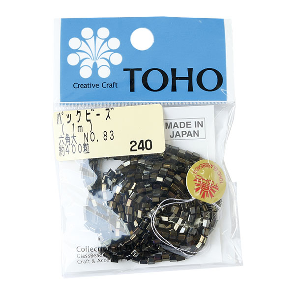 【キャンペーン対象】6KL-83-PC パックビーズ 六角大 約400粒入 No.83 玉虫 (枚)