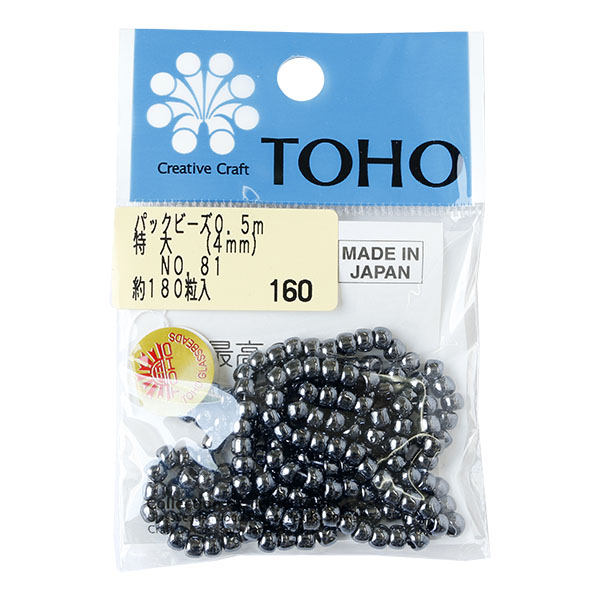 【キャンペーン対象】LLB-81-PC パックビーズ 特大 4mm 約180粒入 No.81 玉虫 (枚)