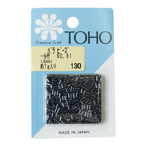 【キャンペーン対象】TK1-81-BA TOHO 竹ビーズ 一分竹 約3mm 約7g入 No.81 玉虫 (枚)