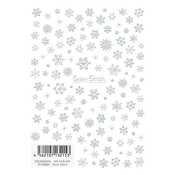 【お取り寄せ・返品不可】NN-YUK-601 雪の結晶6 Snow Stitch ネイルシール (枚)