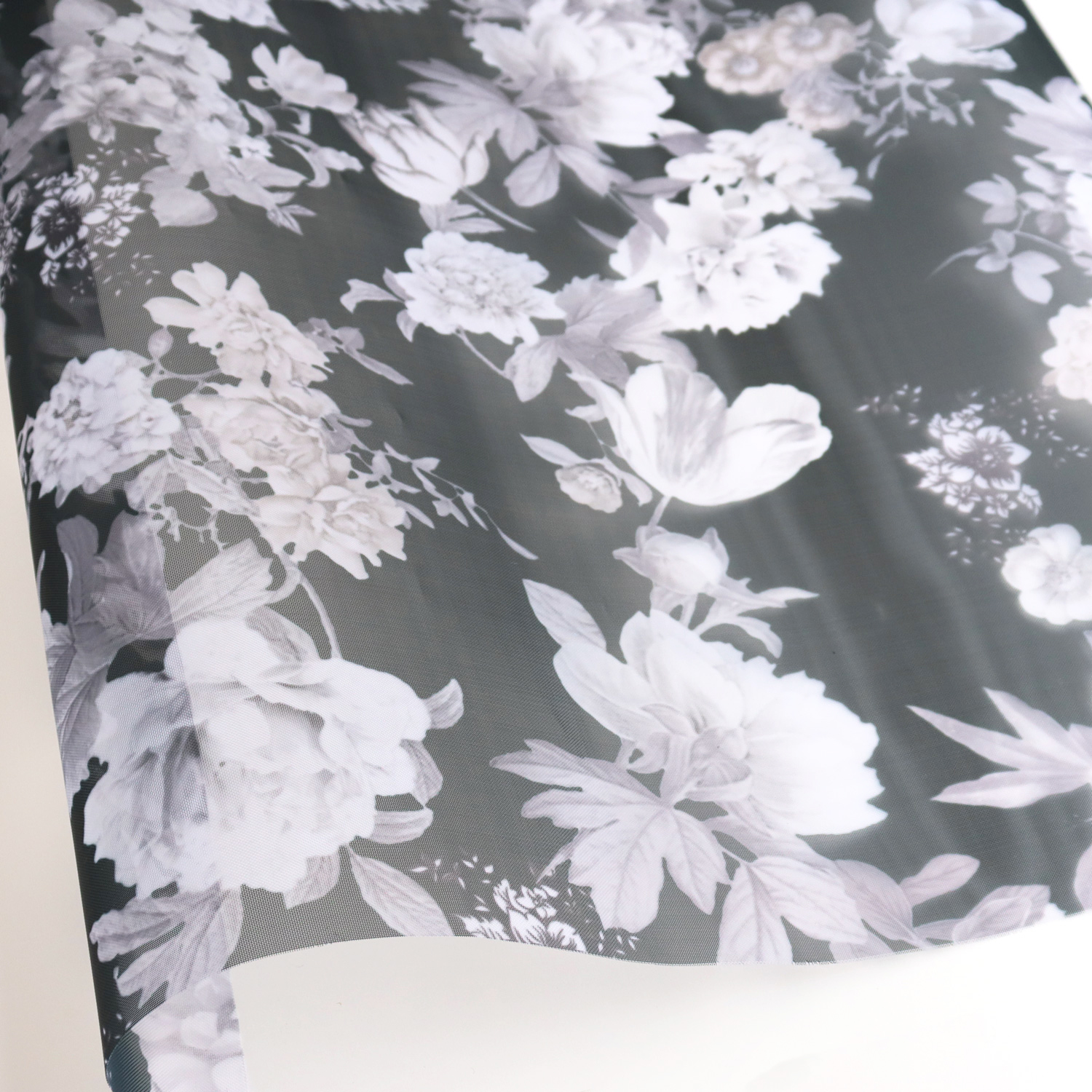 5E936-005 Printed Tulle width 68cm 1m unit (m)