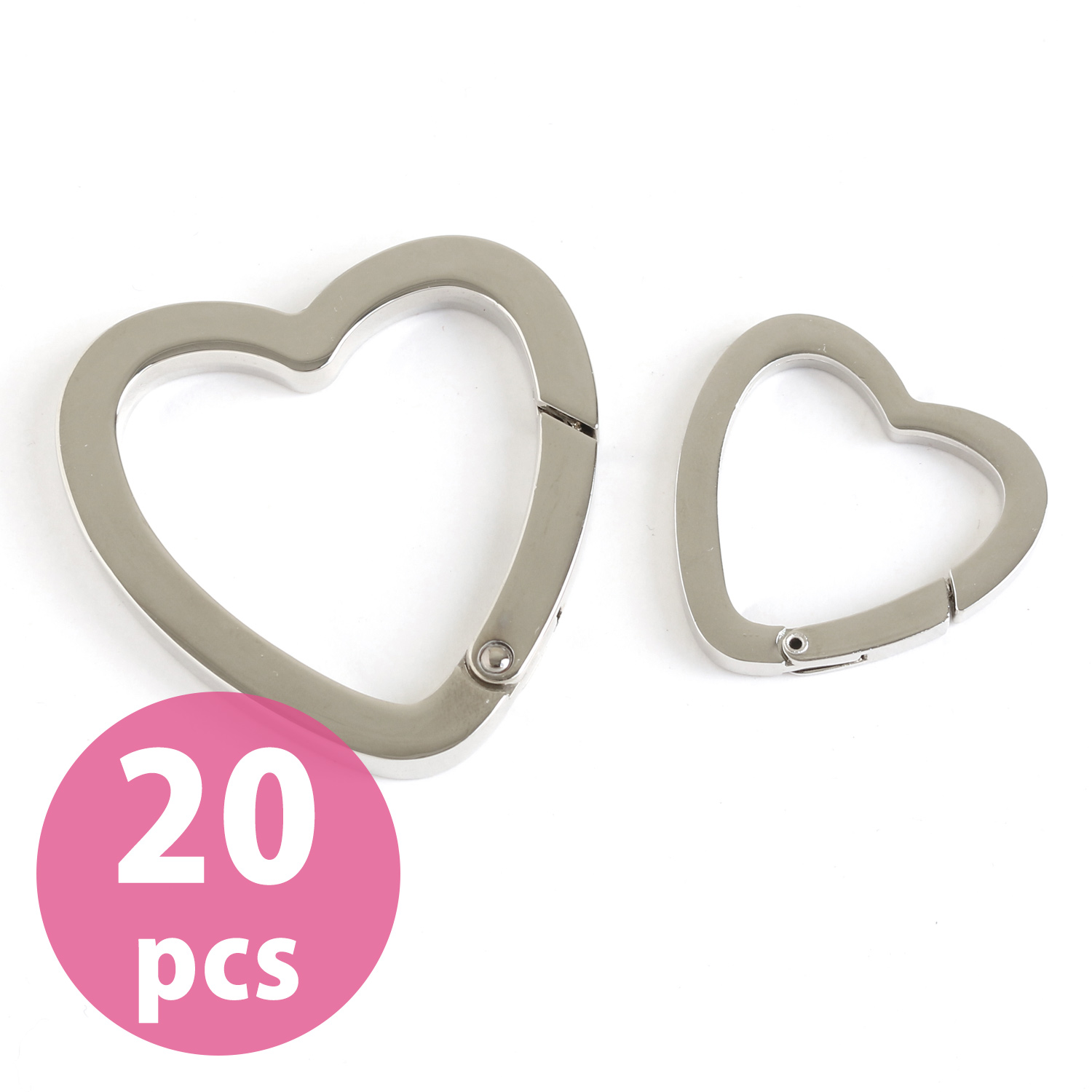 CK2-50-20SET Carabiner Heart, big, 20pcs/pack (pack)