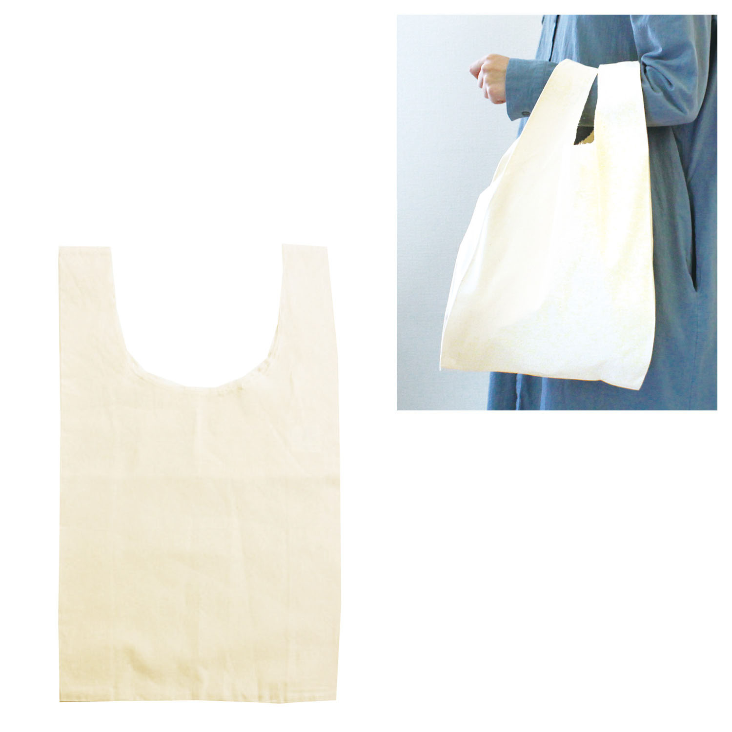 ES212 Cotton Marche Bag""", Medius Size (pcs)