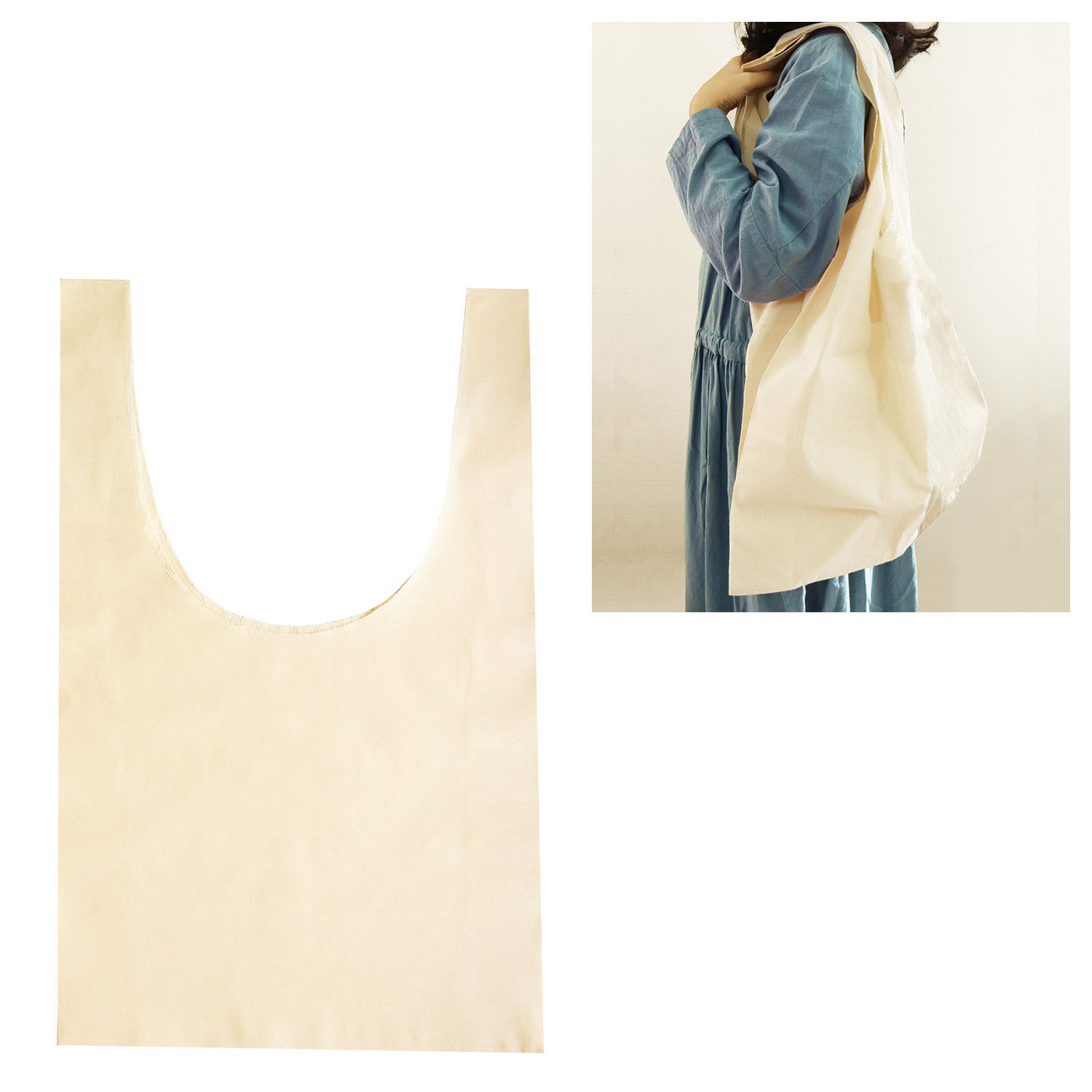 ES219 Cotton Marche Bag""", Large Size (pcs)