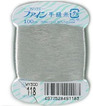 FK49-118 ファイン　手縫いカード糸　40番100m巻　(個)
