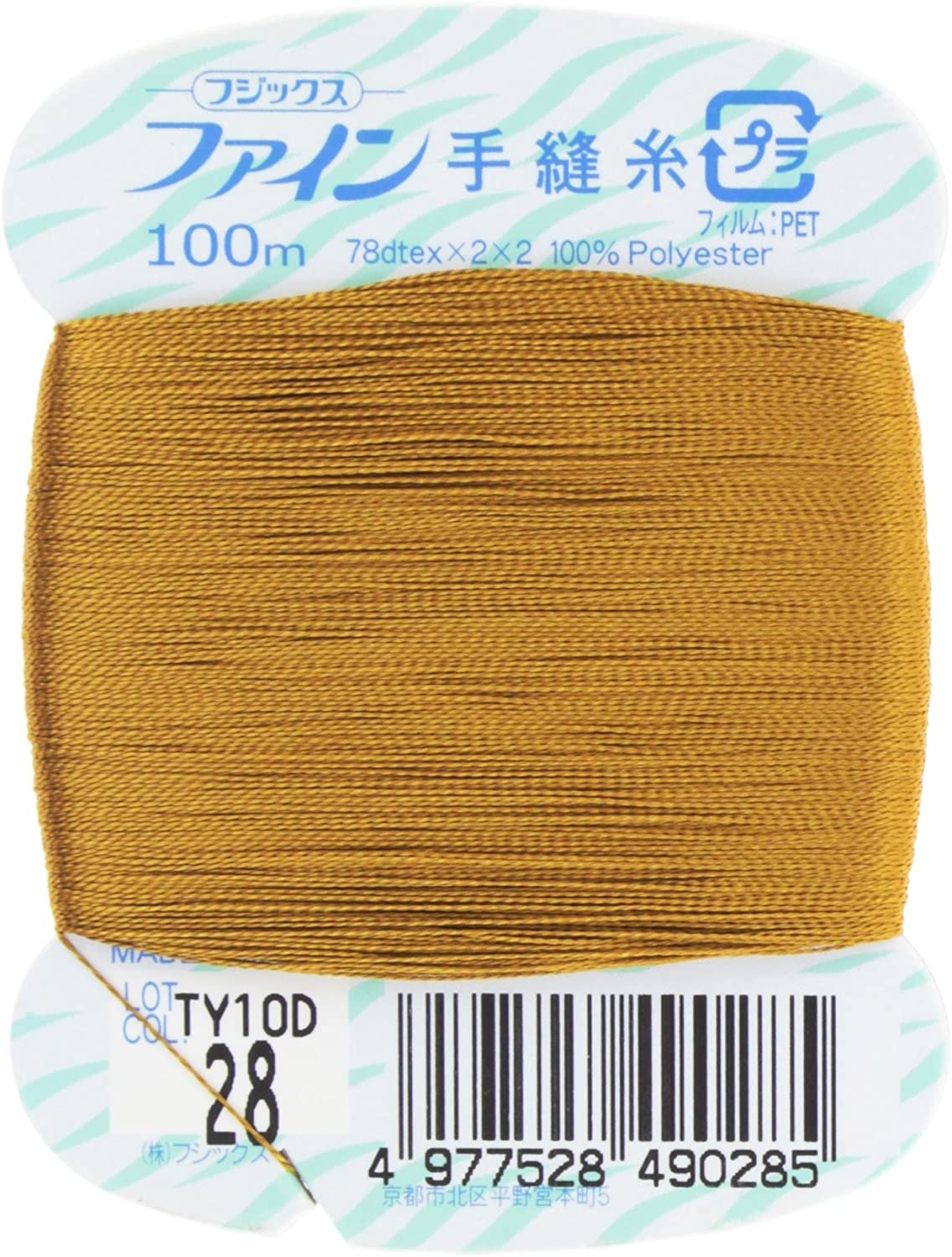 FK49-28 ファイン　手縫いカード糸　40番100m巻　(個)