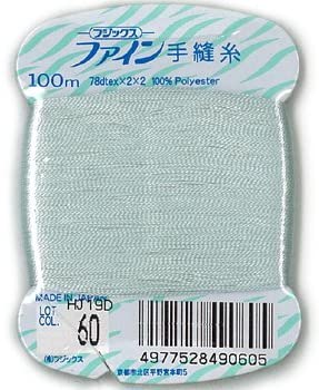 FK49-60 ファイン　手縫いカード糸　40番100m巻　(個)