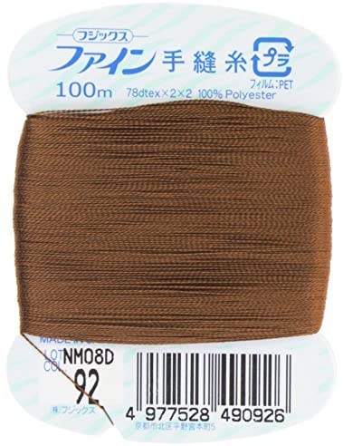 FK49-92 ファイン　手縫いカード糸　40番100m巻　(個)
