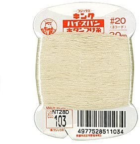 FK51-103 ハイスパンボタンつけ糸 #20 30m巻 (枚)
