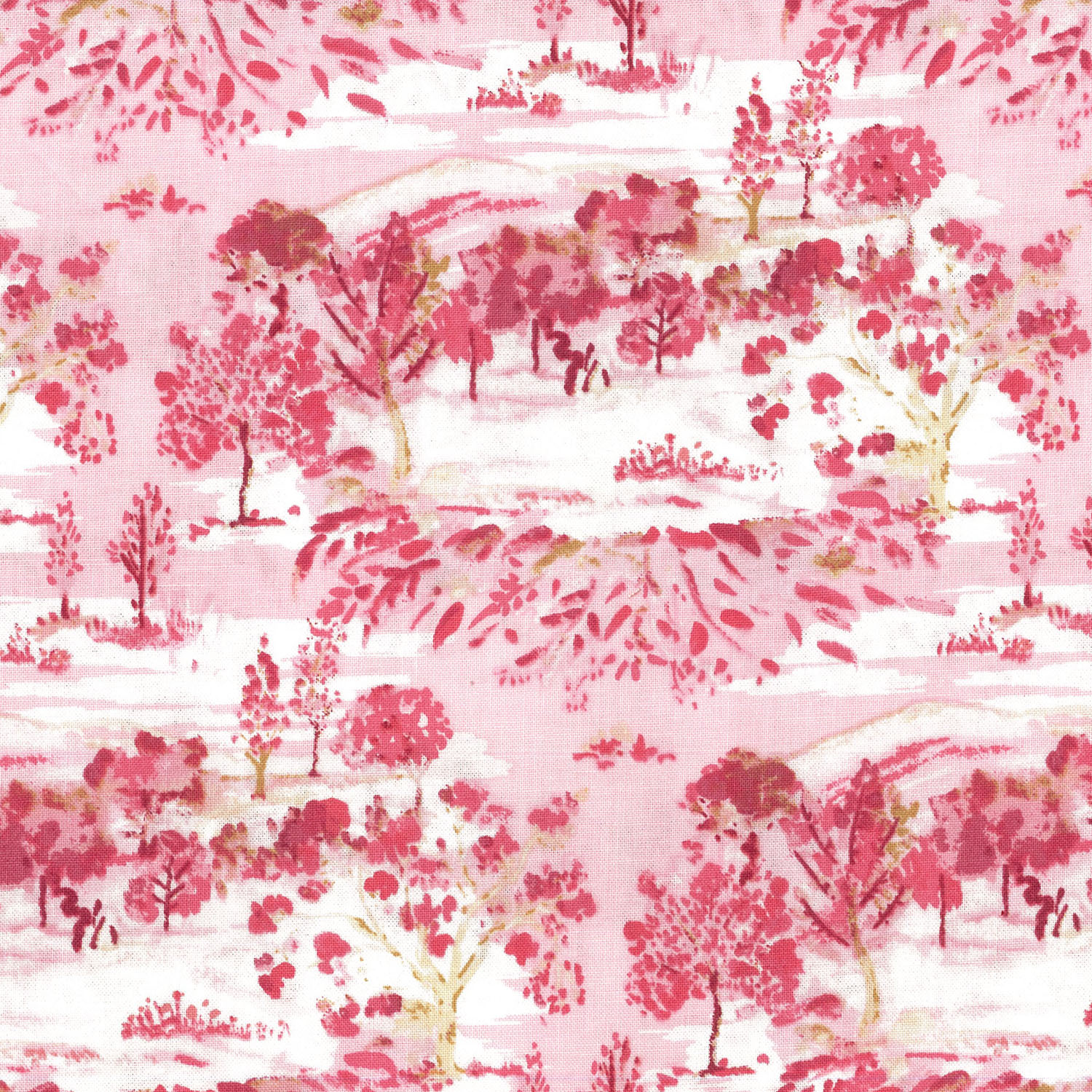 【11/18新柄】FSP-186 ピンクの森 FreeSpirit フリースピリット USAプリント 巾約110cm 1m単位 (m)