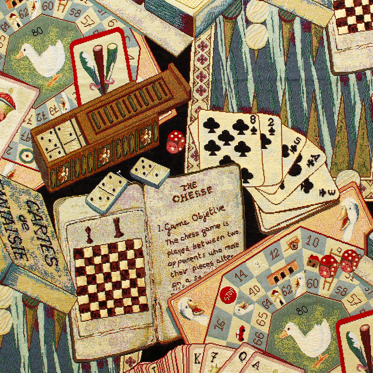 GB-NAIPES ゲーム トランプ オランダ輸入 ゴブラン生地 140cm巾 1m単位 (m)