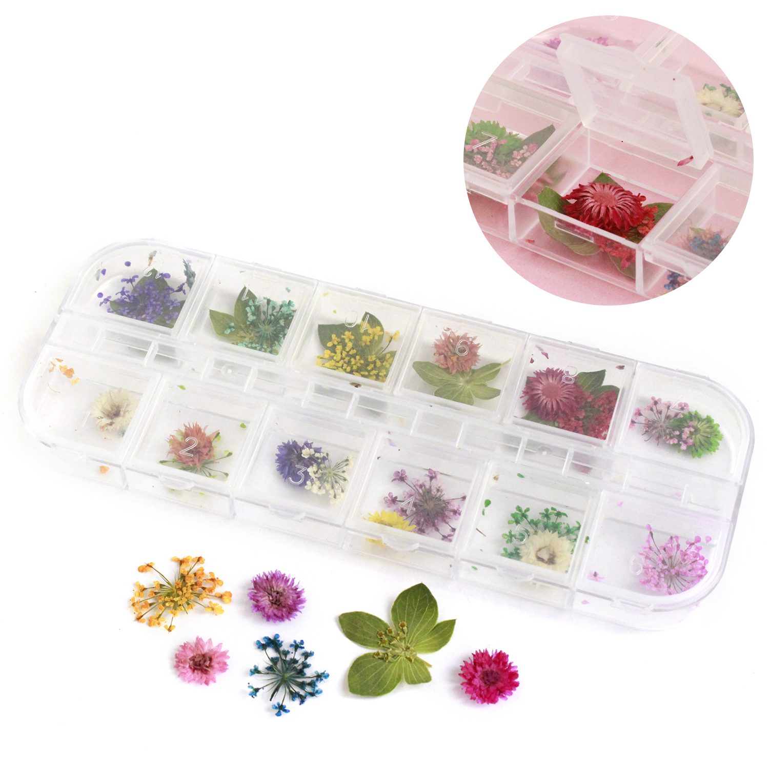 KE-FLO-A Dried Flowers Assort set mix (pack)