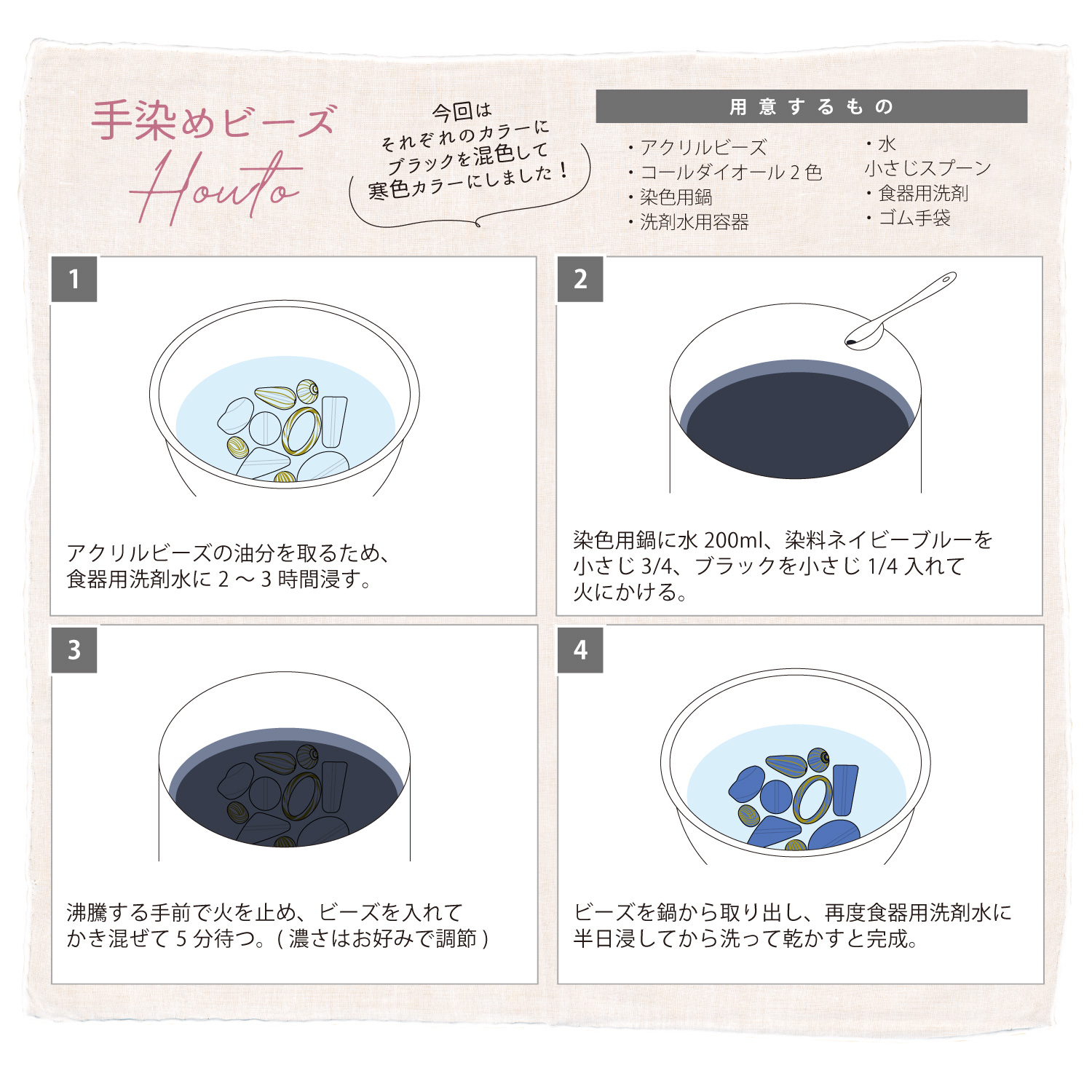 KE1428 アクリルビーズ クリア×ゴールド だ円 10個入 (袋)「手芸材料の卸売りサイトChuko Online」