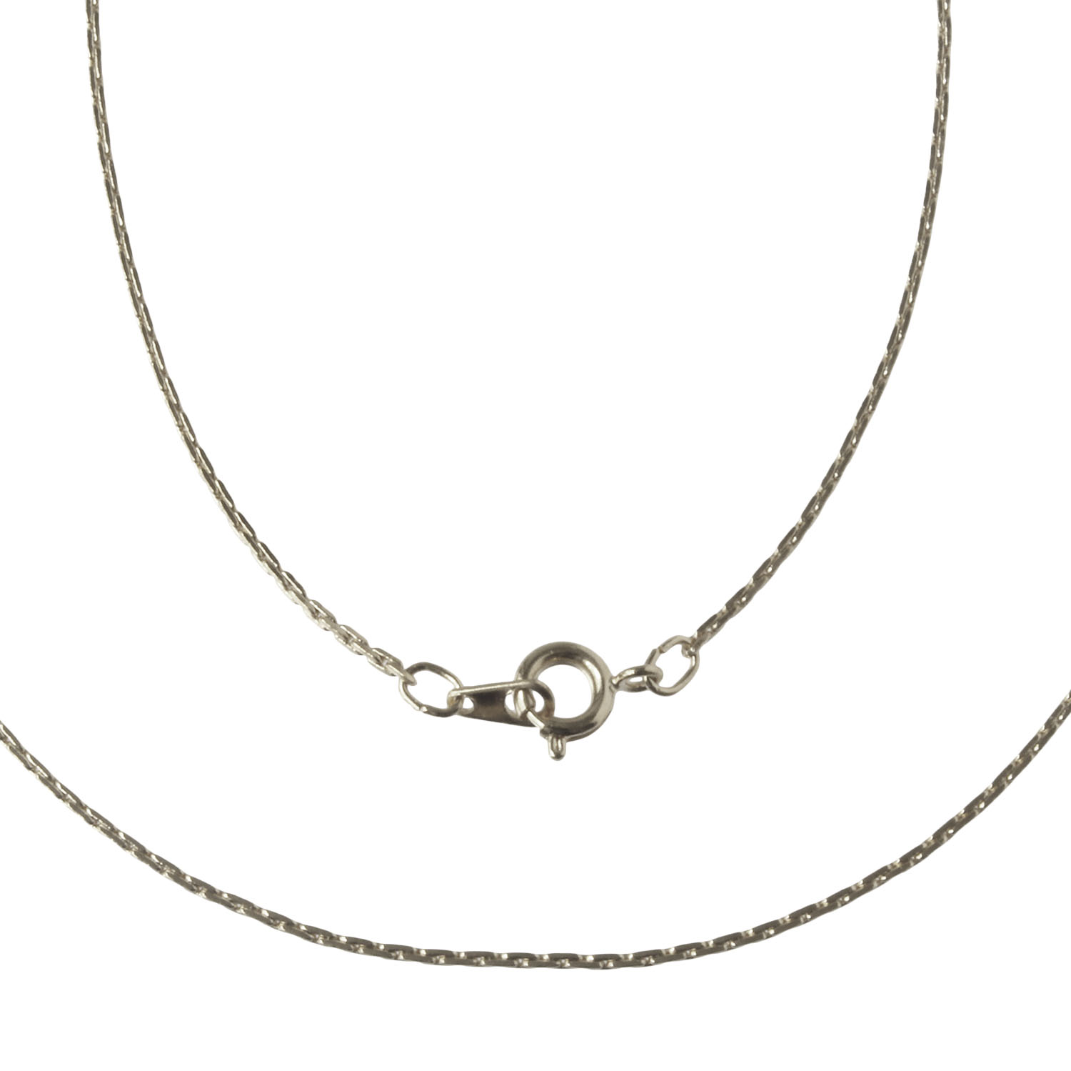 KE319 Necklace Chain with spring ring and tab , Length approx.40cm , 2 pcs of same color / pack   (pack)