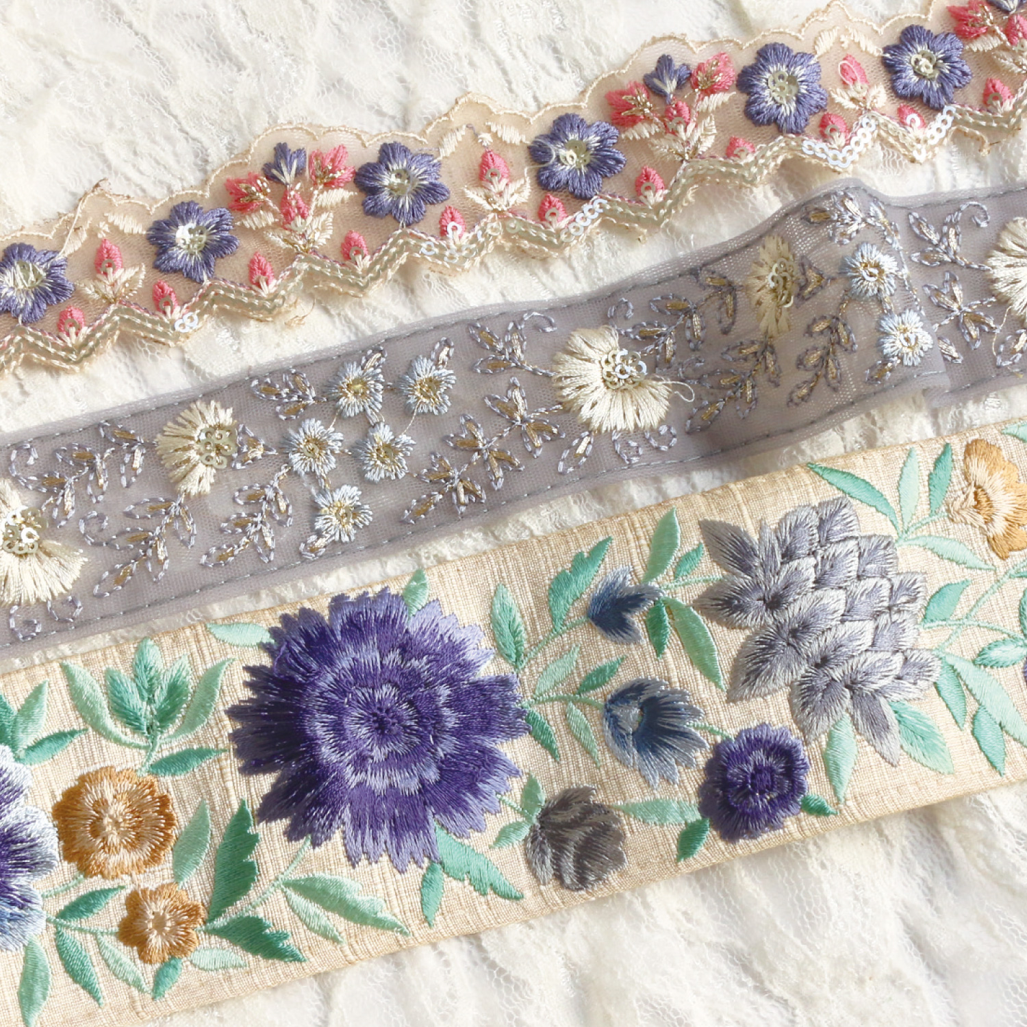 メーカー公式 インド刺繍 リボン 新品 opri.sg