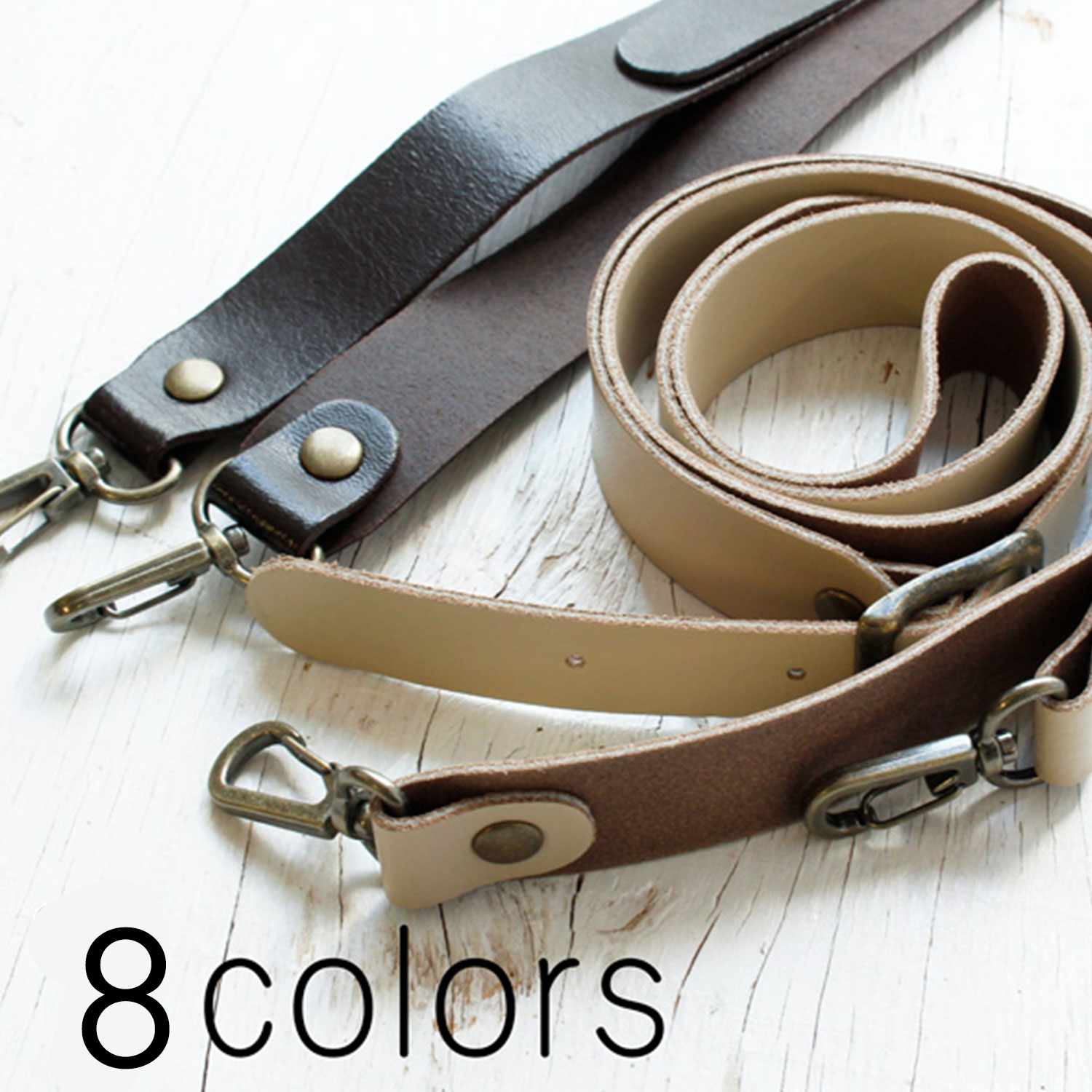 KT63 Genuine Leather Shoulder Bag Handle, water-repelling, 2.5cm wide (pcs)