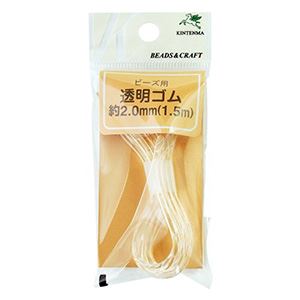 KW20125 Clear Stretchy Beading Cord φ 2.0 mm x 1.5 m Roll Clear (pcs)