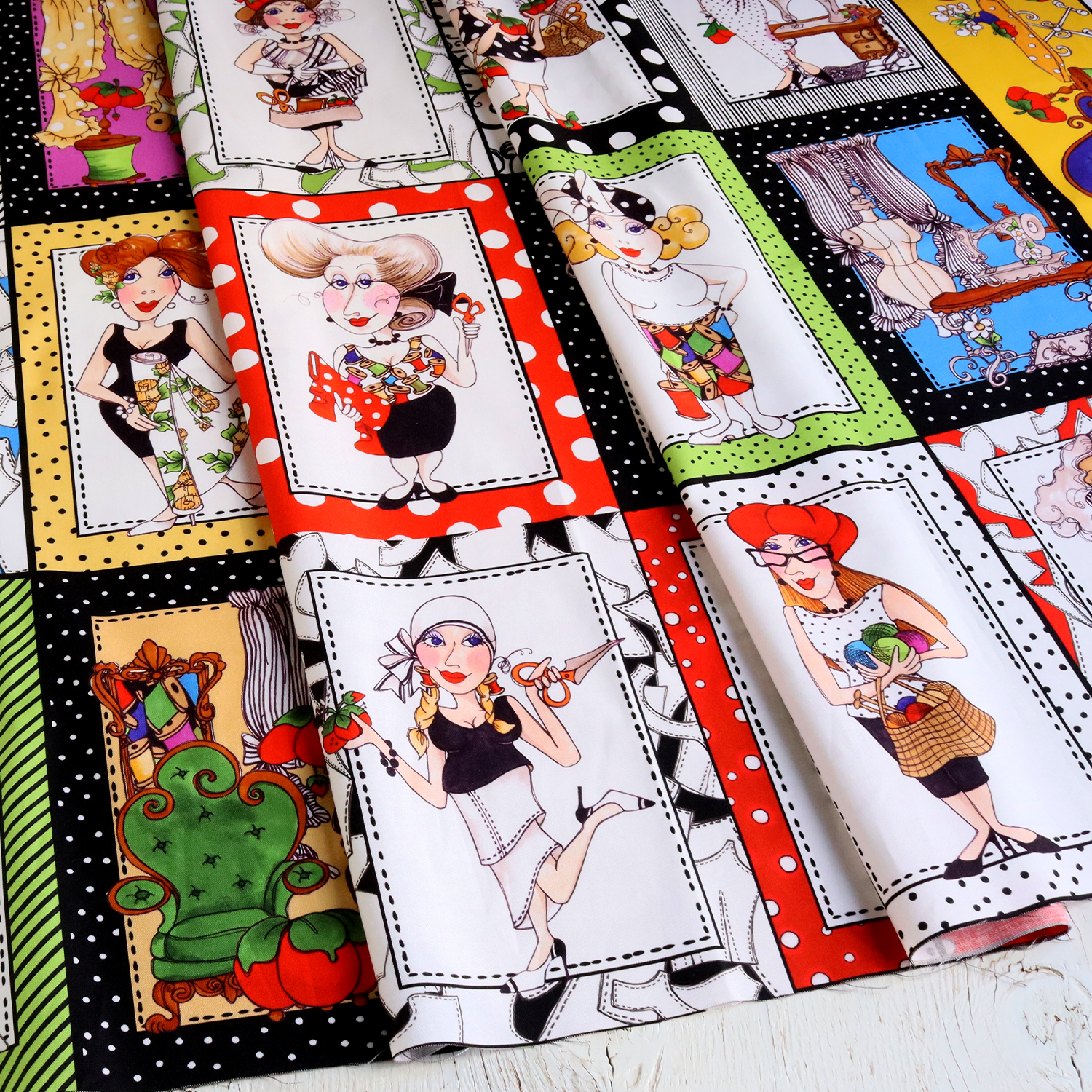 LORA691-980 Loralie Designs Panel Fabric width approx,110cm×58cm (sheet)