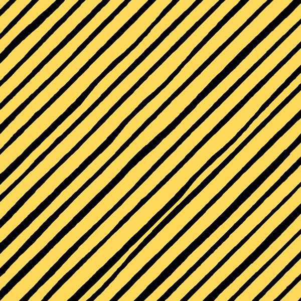 ■LORA692-451R Loralie Designs 斜めストライプ 黄色×黒 原反約10.9m (巻)